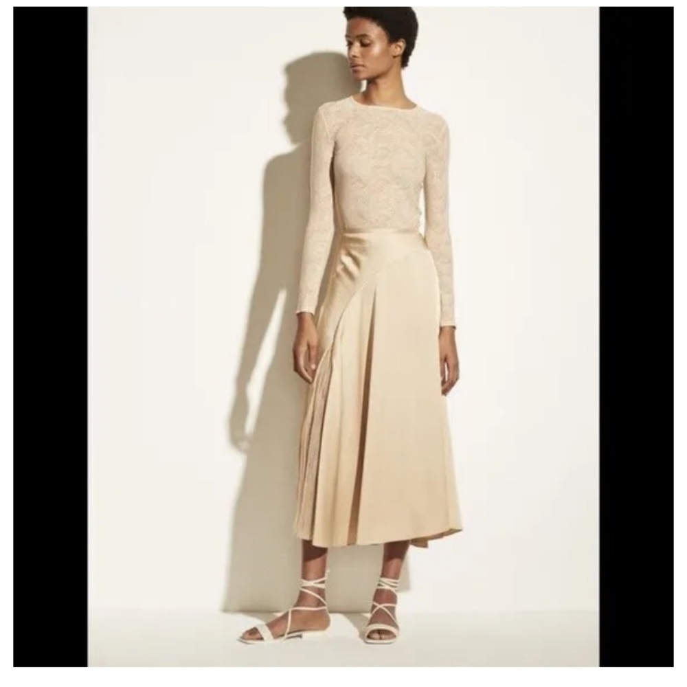 Vince asymmetrical skirt midi size 6 Sezane Totome